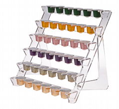 Acrylic coffee cup holder rack