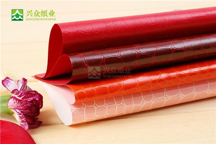 FSC Crocodile Leather Paper for Hot Stamping 4