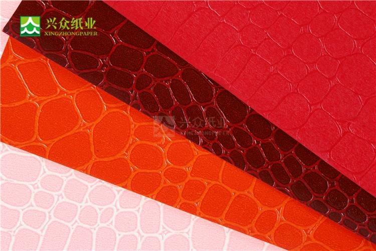 FSC Crocodile Leather Paper for Hot Stamping 5