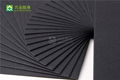 black cardboard  corrugated sheets