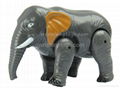 Electric Plastic Elephant Animal with