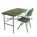 Field desks and chairs