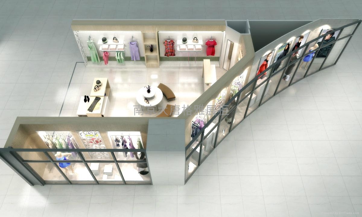 服装展柜制作厂家南京展示柜设计制作 2