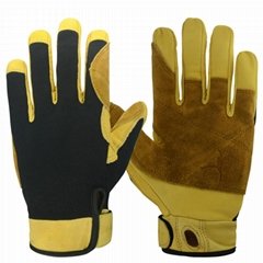 High Quality Genuine Leather Climbing Rock Gloves Best Hiking Outdoor Gloves