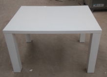 2016 hot sales white high gloss painting dining room table 