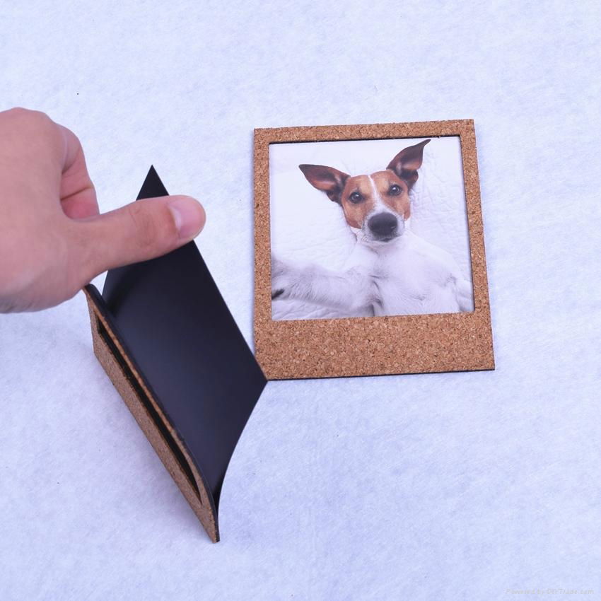 OEM customized latest design wooden mini magnet funny photo frame 4