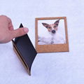 OEM customized latest design wooden mini magnet funny photo frame 4