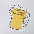 hot sale beer glass shape paper fridge magnets 1