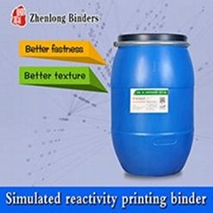 Simulated reactivity textile printing binder 