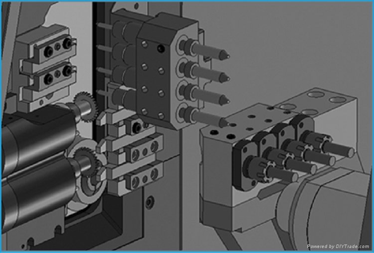 double spindle CNC lathe machine  5