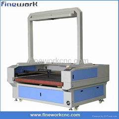 Finnework auto feeding fabric leather foam laser cutting machine 