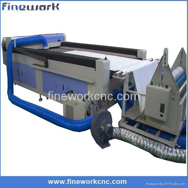 Finnework1325 camera auto feeding laser cutting machine for fabric leather 