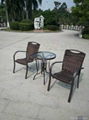 Garden furniture wicker dinng set  1