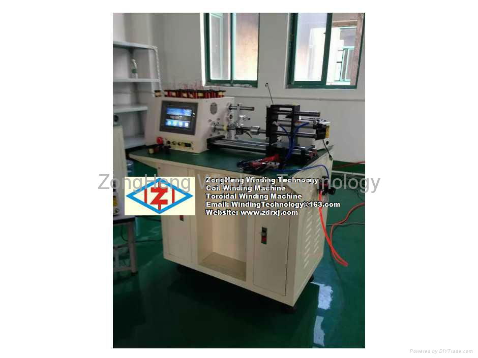 Transformer coil and motor coil winding machine 5