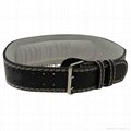 Black Leather Weightlifting Belt