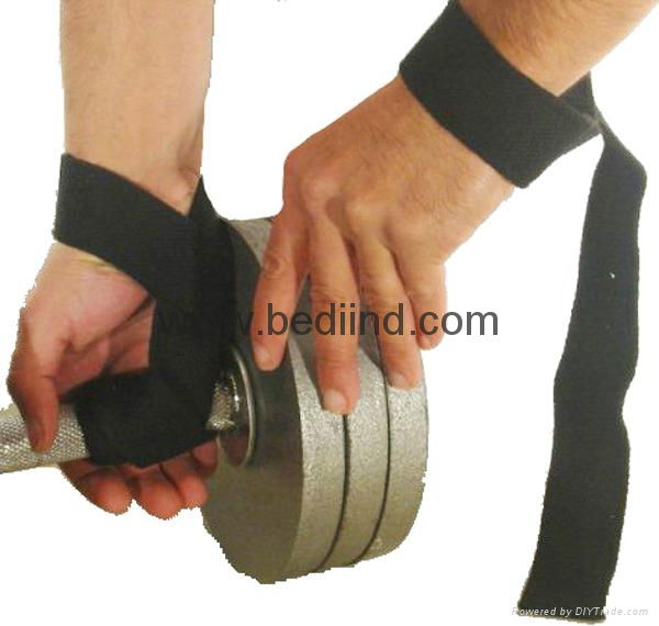 Weight Lifting Black Bar Straps 3