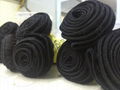 Weft Hair Natural Black Color Single