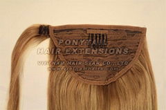 Colored Pony-tail Hair Extensions Very Silky! Strong! And Soft!