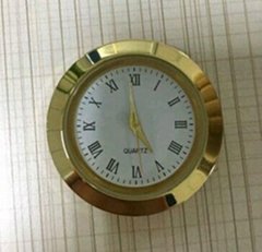 37mm insert clcok mini gold insert clock