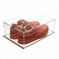 Transparent lidless acrylic sneaker display shoe box 3