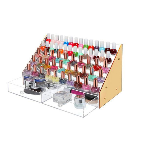 Clear Acrylic Cube Jewelr  Makeup Cosmetic Organizer Box Display