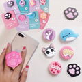 Hot selling Silicone Cartoon Phone Socket Holder Grip for mobile phone