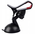 Car cell phone car mount with sticky suction mobile phone holder with one clip