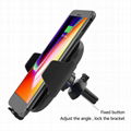 QI Wireless Car Charger 10W Automatic Infrared Induction Car Phone Holder 4