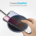 10W Qi Wireless Charger Pad Metal Charging Dock For iPhone X XS Samsung S10+