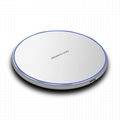 10W Qi Wireless Charger Pad Metal Charging Dock For iPhone X XS Samsung S10+