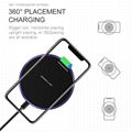 10W Qi Wireless Charger Pad Metal Charging Dock For iPhone X XS Samsung S10+