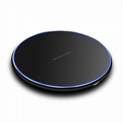 10W Qi Wireless Charger Pad Metal Charging Dock For iPhone X XS Samsung S10+