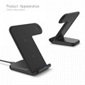 2 in1 Fast Wireless Charger Stand,Charging Station for phones and smart watch