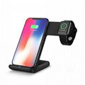 2 in1 Fast Wireless Charger Stand,Charging Station for phones and smart watch