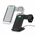 2 in1 Fast Wireless Charger Stand,Charging Station for phones and smart watch