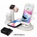 Wireless Charging Station Qi Certified Wireless Charger Stand for phone watches