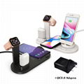 Wireless Charging Station Qi Certified Wireless Charger Stand for phone watches