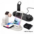 Wireless Charging Station Qi Certified Wireless Charger Stand for phone watches