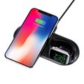 2 in 1 Dual Wireless Charger Pad for both phone and iphone watch 10