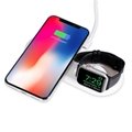 2 in 1 Dual Wireless Charger Pad for both phone and iphone watch 11