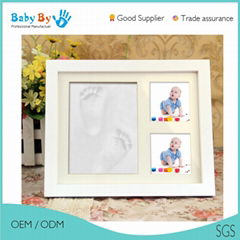 Factury supply direct baby footprint and handprint frame clay kit for newborn