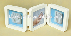 Baby souvenir - baby photo frame with footprint&amp;handprint / baby photo frame