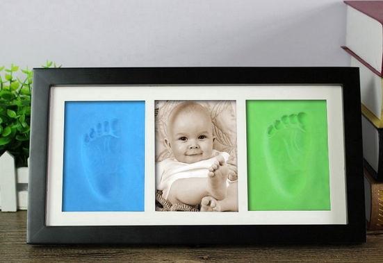funny christmas handprint footprint clay baby boy gifts