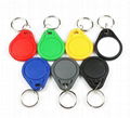  RFID Proximity ID Token Tag Key Ring 125Khz TK4100 RFID cards Red,Blue