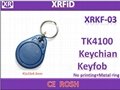  RFID Proximity ID Token Tag Key Ring 125Khz TK4100 RFID cards Red,Blue