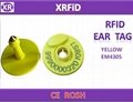 ISO11784/5 RFID animal ear tag EM4305 FDX-B 134.2khz for Pig Animal Tracking 