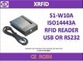 S1 W10A ISO14443A RFID READER USB OR RS232 INTERFACE WITH FREE SDK