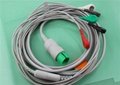 Professional 3 Lead Ecg Cable , 5 Lead Ecg Cable TPU Cable Material 4