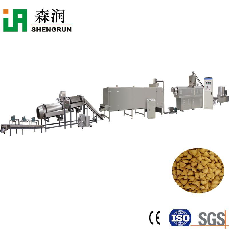 Automatic pet dog food production machine line