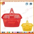 Popular Plastic Supemarket Shopping Basket with Wheels  4
